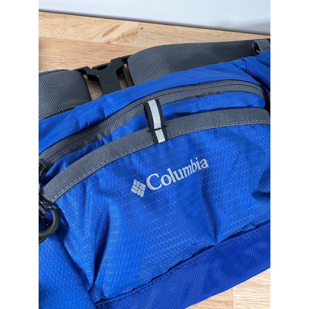 Columbia Blue Extra Large Hip Pack Outdoors Trail Ripstop Waist Bag OS Gorpcore - Picture 2 of 9